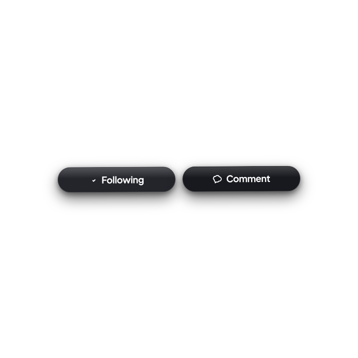 TikTok-Style Follow & Comment Interaction Bar