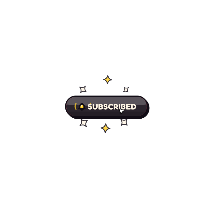 Bouncy Comic Subscribe Button with Interaction