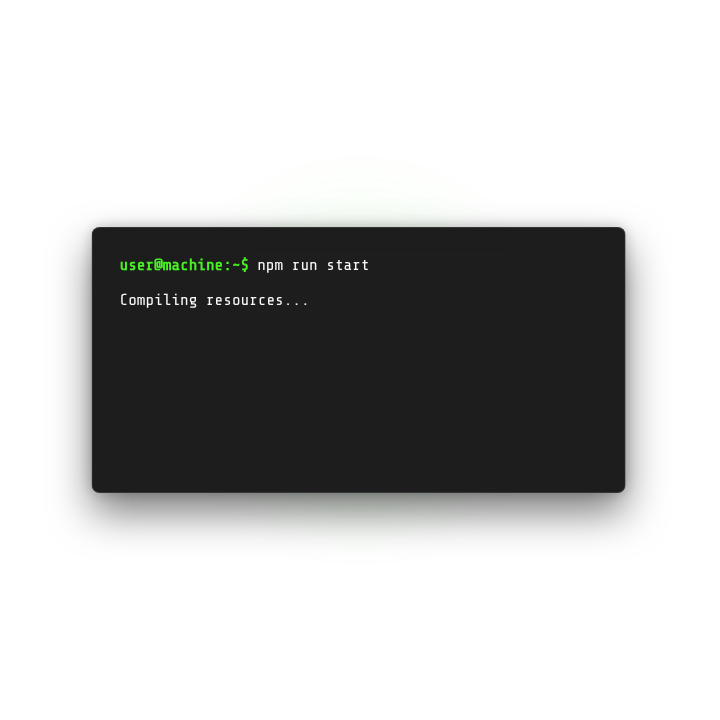 Animated Retro Terminal & Code Typing Effect
