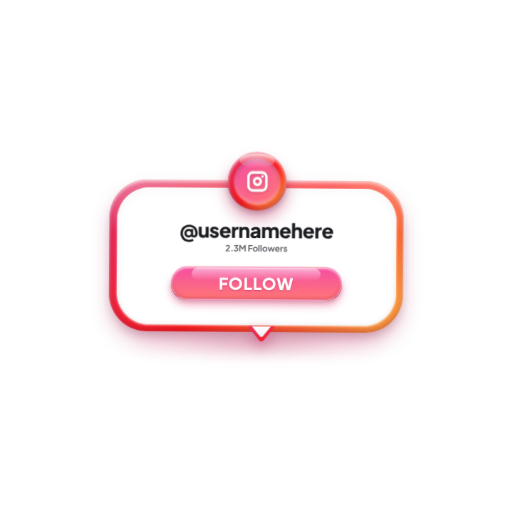 Instagram Fallow Free Animation Overlay