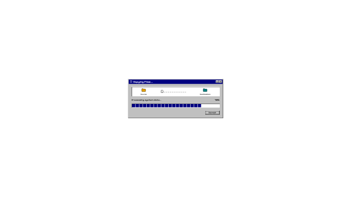 Win95 Retro Progress & Error Dialog