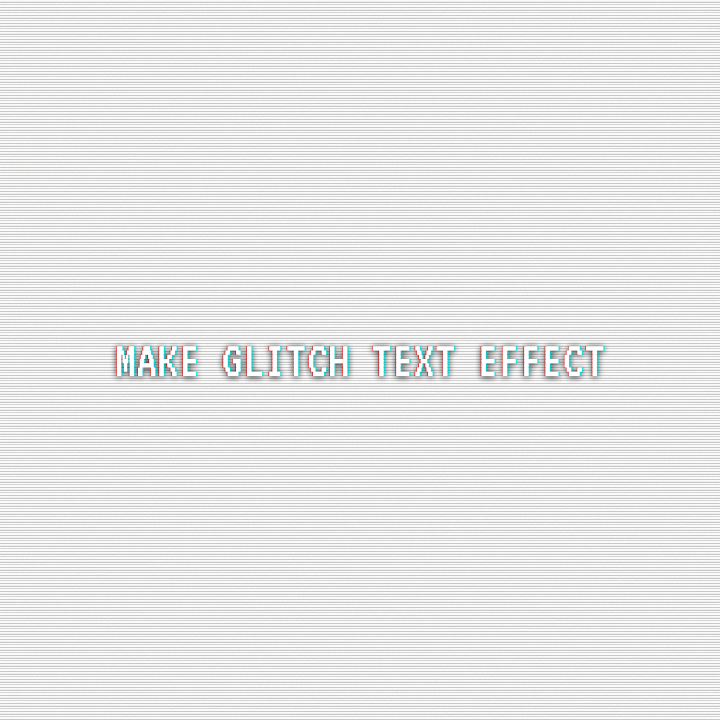 Cyberpunk Retro Glitch Text Animation